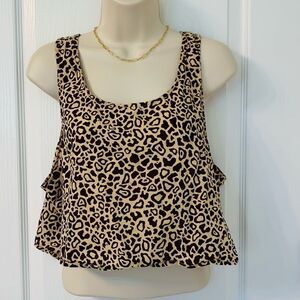 Trendy Urban Outfitters Leopard Animal Print Crop Top! 🔥